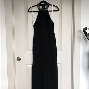 BCBG Black and White Evening Gown